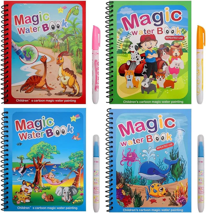 🎨 Magic Water Reusable Drawing Book: No-Mess Fun for Kids! 🖍✨