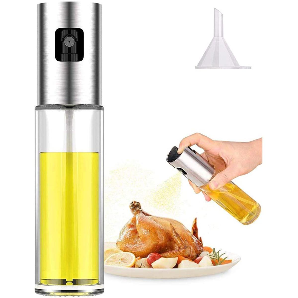 Oil Spray Bottle for BBQ, Salad, Cooking & Baking Pack of 2