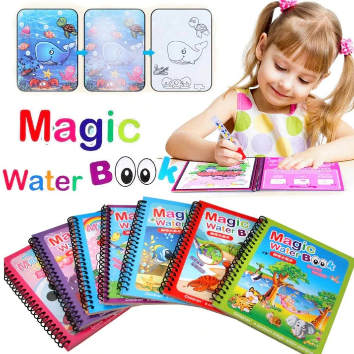 🎨 Magic Water Reusable Drawing Book: No-Mess Fun for Kids! 🖍✨