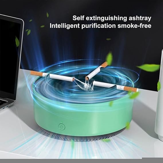 Electronic Ashtray with Air Purifier and Fragrance Function