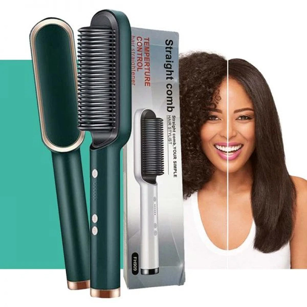 Electric Professional Hair Straightening Brush