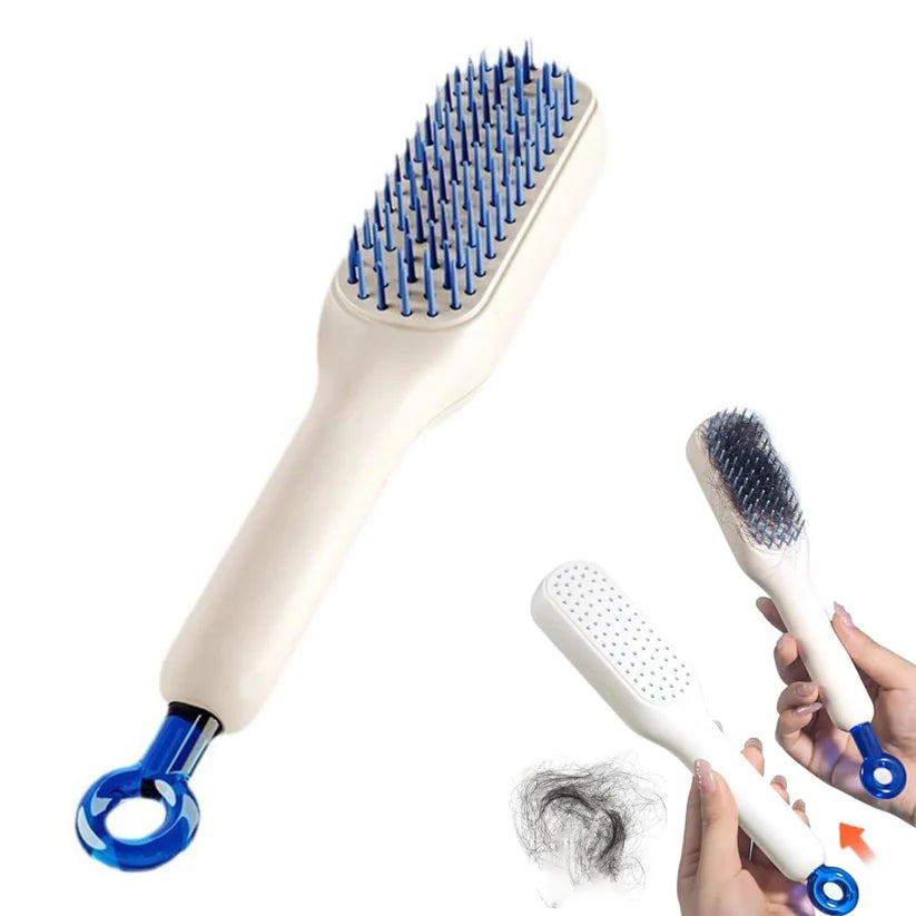 One-click Self Cleaning Hair Brush