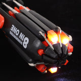 8 in 1  Ratcheting Screwdriver Set  with Flashlight