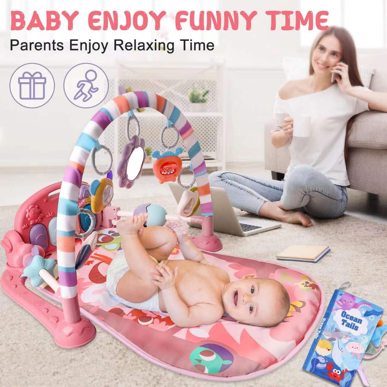 🎉Baby Gym Play Mat – Kick & Play Piano Activity Mat – On Sale Now! 🎉