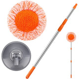 360° Rotating Round Shape Extendable Microfiber Mop & Duster