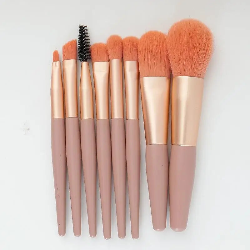 8Pcs Mini Travel Soft Makeup Brushes Set