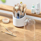 360 rotation Makeup Brush Organiser with Transparent Cover