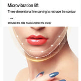 Facial massager for lifting and firming skin, reducing wrinkles and double chin