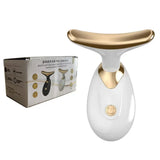 Facial massager for lifting and firming skin, reducing wrinkles and double chin