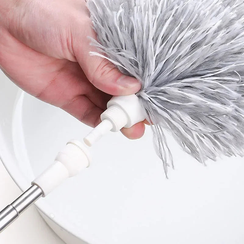 Adjustable Microfiber Duster - Flexible Cleaning Brush