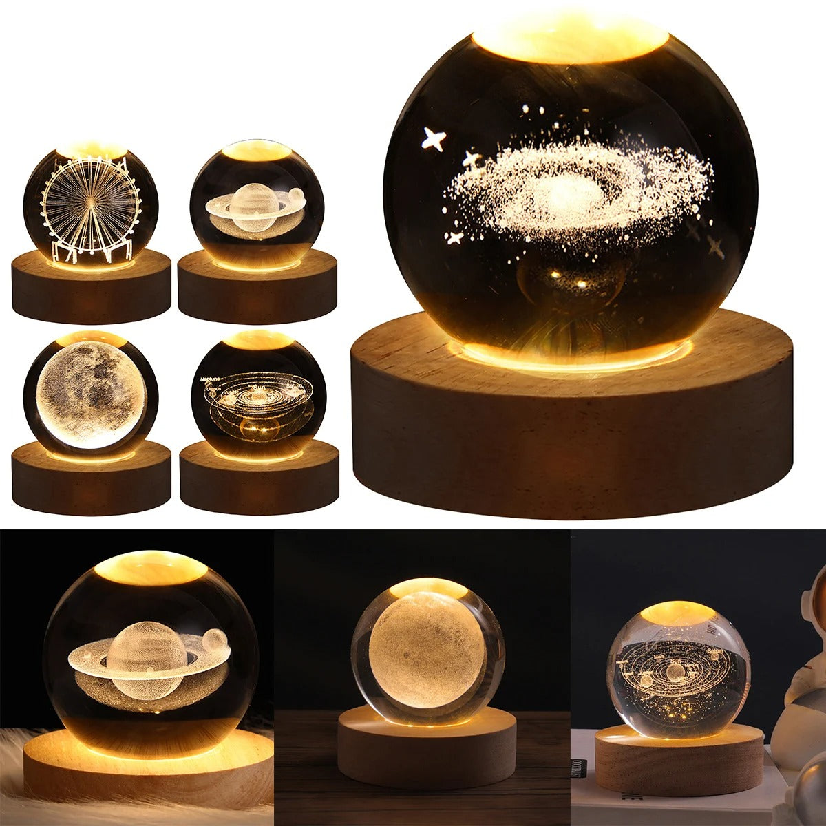 3D Crystal Light Ball For Home Decor And Gifts