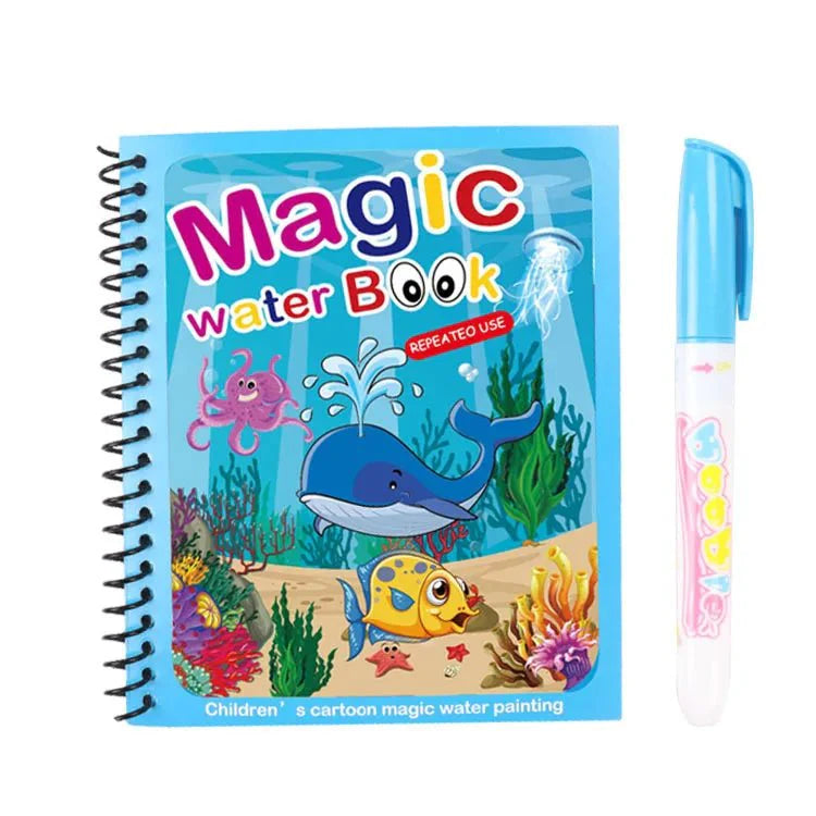 🎨 Magic Water Reusable Drawing Book: No-Mess Fun for Kids! 🖍✨