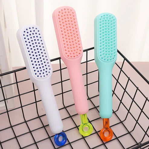 One-click Self Cleaning Hair Brush