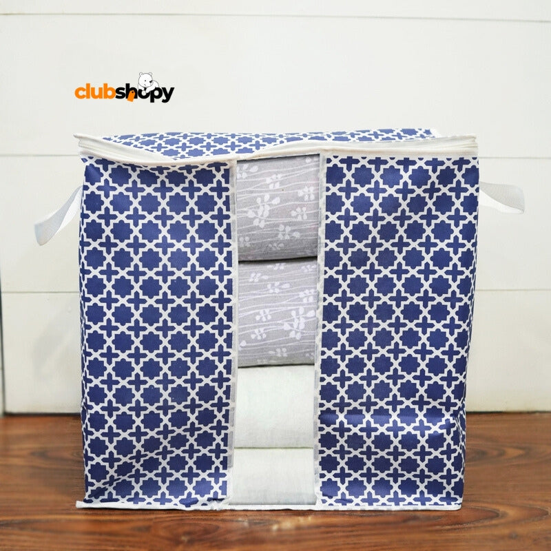 4-Pcs Storage bag for Bedding, Comforters & Clothes, with Reinforced Handle