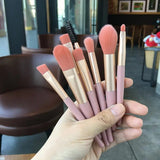 8Pcs Mini Travel Soft Makeup Brushes Set