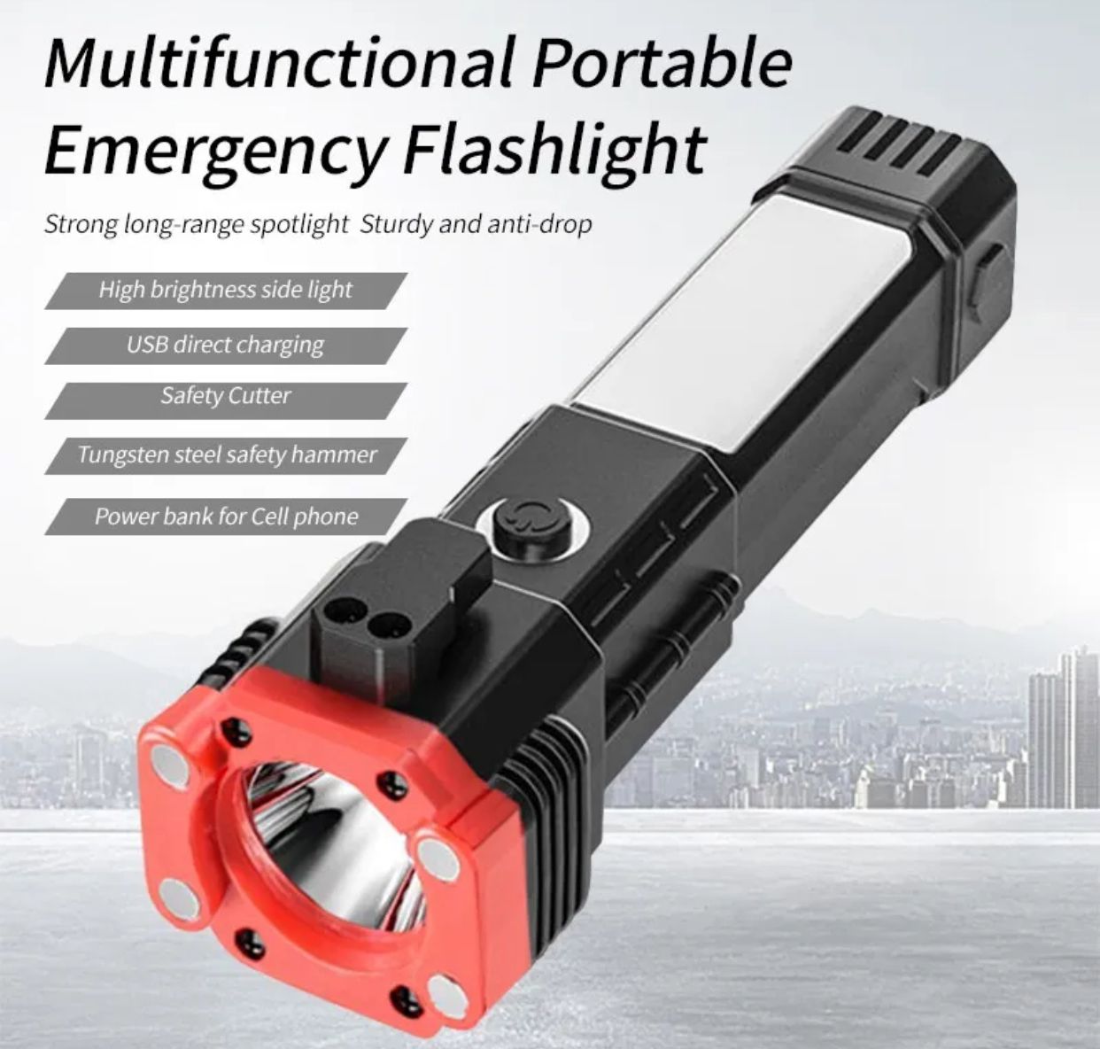 Multifunctional Emergency Flashlight - High Brightness