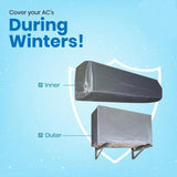 AC Dustproof Cover For Indoor & Outdoor Unit - 2pcs