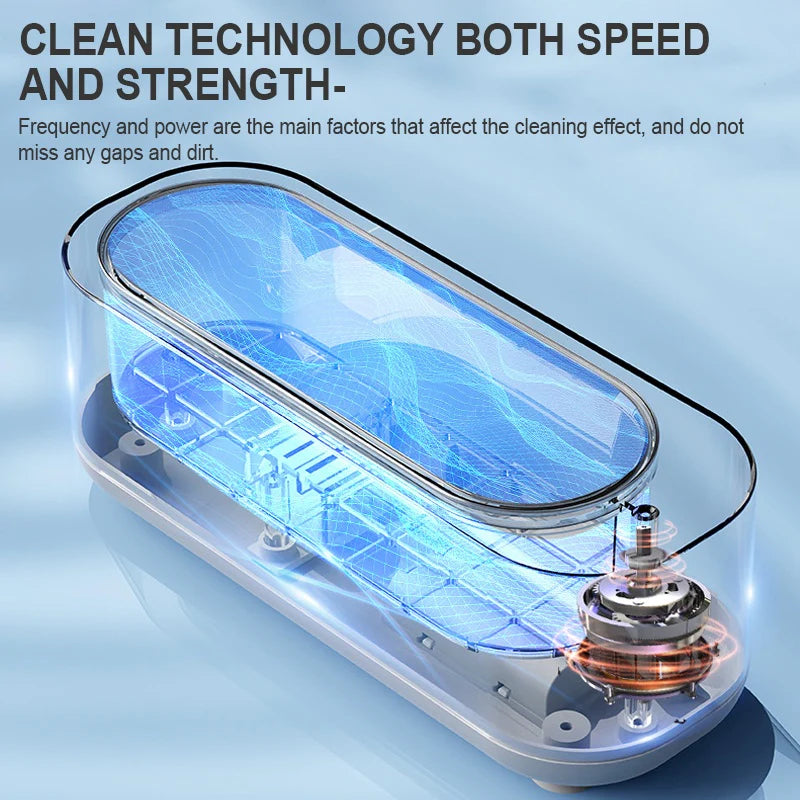 Ultrasonic Cleaning Machine for All Jewelry Rings, Eyeglasses Watches, Dentures Necklace