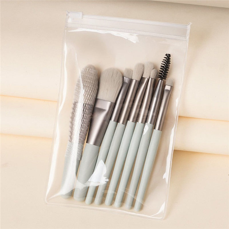 8Pcs Mini Travel Soft Makeup Brushes Set