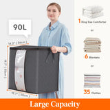 Large Foldable Storage Bags Organizer for Clothes and Blankets