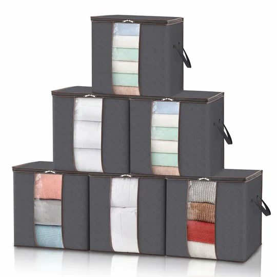 Large Foldable Storage Bags Organizer for Clothes and Blankets