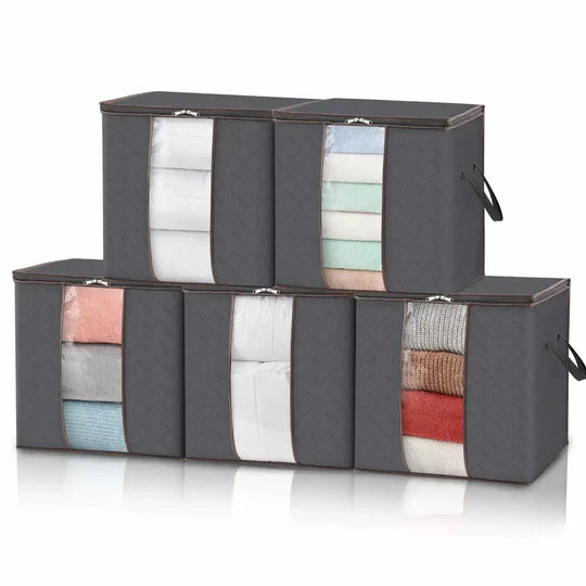 Large Foldable Storage Bags Organizer for Clothes and Blankets