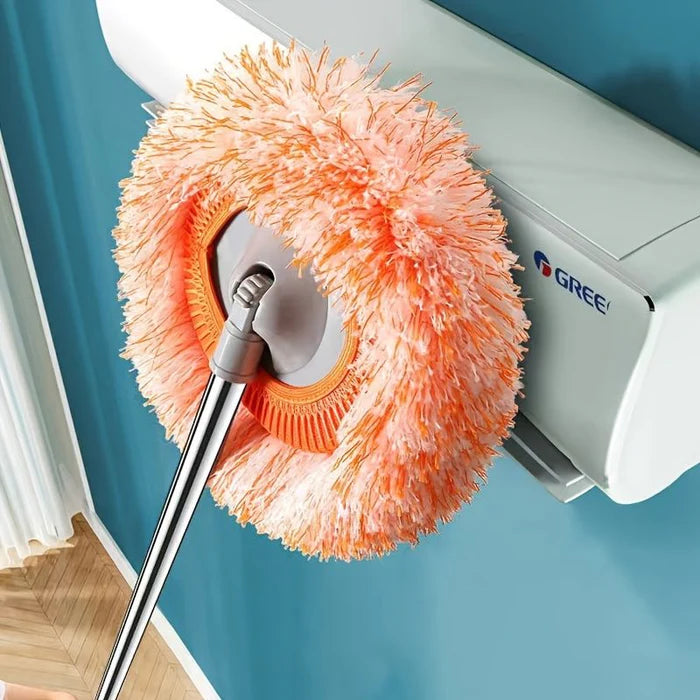 360° Rotating Round Shape Extendable Microfiber Mop & Duster