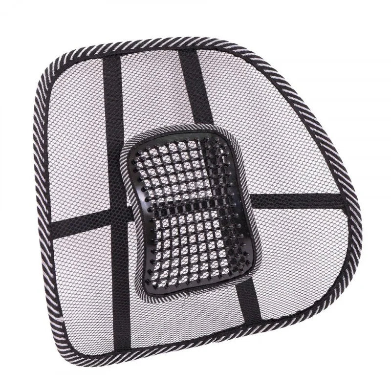 Lumbar Support Car Seat Cushion with Breathable Design & Massage Beads