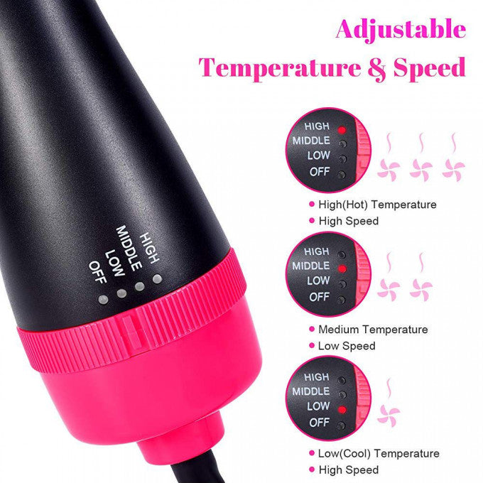 3-in-1 hair straightener & dryer